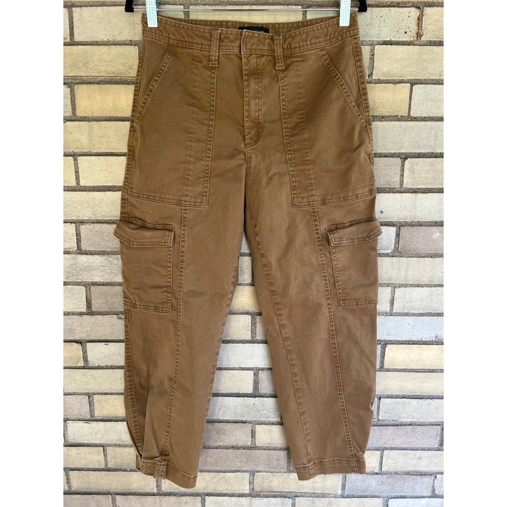 Banana Republic Brown High Rise Utility Cropped Cargo Pants Size 6